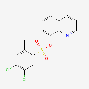 molecular formula C16H11Cl2NO3S B1180945 8-Quinolinyl 4,5-dichloro-2-methylbenzenesulfonate 