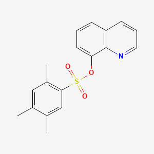 molecular formula C18H17NO3S B1180946 8-Quinolinyl 2,4,5-trimethylbenzenesulfonate 