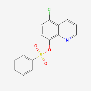 molecular formula C15H10ClNO3S B1180957 5-Chloro-8-quinolinyl benzenesulfonate 