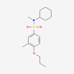 molecular formula C17H27NO3S B1180958 N-cyclohexyl-N,3-dimethyl-4-propoxybenzenesulfonamide 