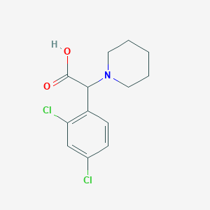 2-(2,4-Dichlorophenyl)-2-(piperidin-1-yl)acetic acid