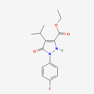 Ethyl 1-(4-fluorophenyl)-5-hydroxy-4-isopropyl-1H-pyrazole-3-carboxylate