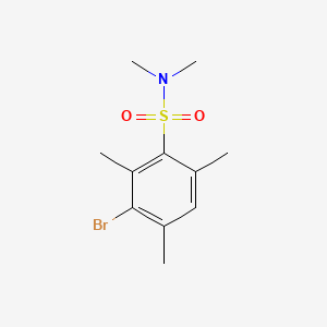 molecular formula C11H16BrNO2S B1180967 3-bromo-N,N,2,4,6-pentamethylbenzenesulfonamide 