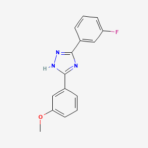 5-(3-Fluorophenyl)-3-(3-methoxyphenyl)-1H-1,2,4-triazole