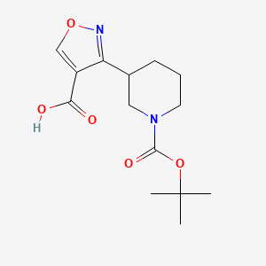 3-(1-(tert-Butoxycarbonyl)piperidin-3-yl)isoxazole-4-carboxylic acid