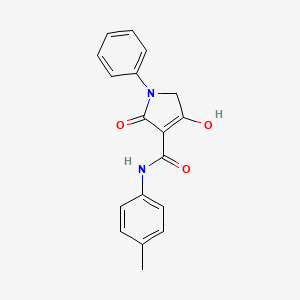 4-Hydroxy-2-oxo-1-phenyl-N-(p-tolyl)-2,5-dihydro-1H-pyrrole-3-carboxamide