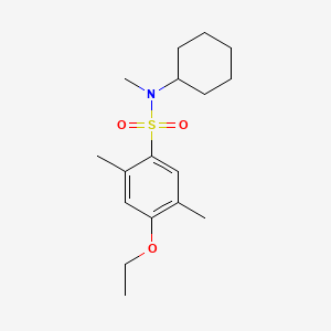 molecular formula C17H27NO3S B1180971 N-cyclohexyl-4-ethoxy-N,2,5-trimethylbenzenesulfonamide 