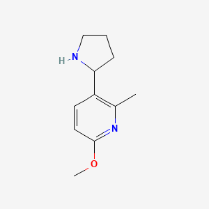 6-Methoxy-2-methyl-3-(pyrrolidin-2-yl)pyridine