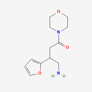 4-Amino-3-(furan-2-yl)-1-morpholinobutan-1-one