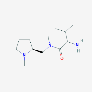 2-amino-N,3-dimethyl-N-[[(2S)-1-methylpyrrolidin-2-yl]methyl]butanamide