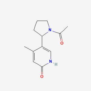 5-(1-Acetylpyrrolidin-2-yl)-4-methylpyridin-2(1H)-one