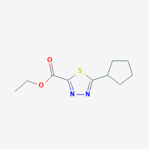 Ethyl 5-cyclopentyl-1,3,4-thiadiazole-2-carboxylate