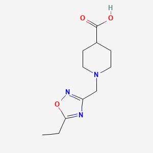 1-((5-Ethyl-1,2,4-oxadiazol-3-yl)methyl)piperidine-4-carboxylic acid