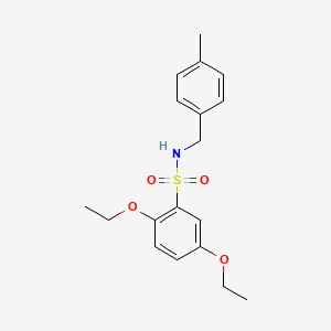 2,5-diethoxy-N-(4-methylbenzyl)benzenesulfonamide