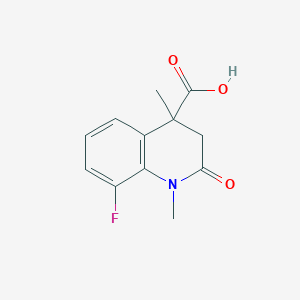 8-Fluoro-1,4-dimethyl-2-oxo-1,2,3,4-tetrahydroquinoline-4-carboxylic acid