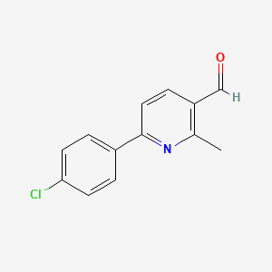 6-(4-Chlorophenyl)-2-methylnicotinaldehyde