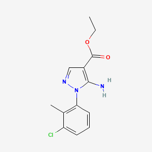 Ethyl 5-amino-1-(3-chloro-2-methylphenyl)-1H-pyrazole-4-carboxylate