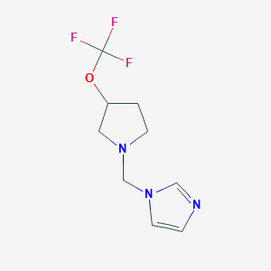 1-((3-(Trifluoromethoxy)pyrrolidin-1-yl)methyl)-1H-imidazole