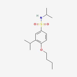 molecular formula C16H27NO3S B1180983 4-butoxy-N,3-diisopropylbenzenesulfonamide 