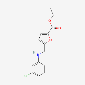 Ethyl 5-(((3-chlorophenyl)amino)methyl)furan-2-carboxylate