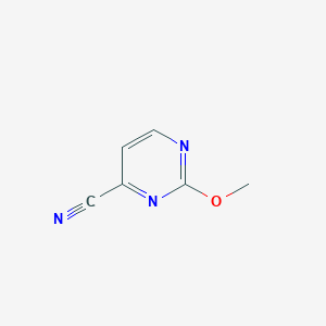 molecular formula C6H5N3O B11809884 2-Methoxypyrimidine-4-carbonitrile 