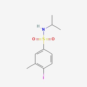 molecular formula C10H14INO2S B1180989 4-iodo-N-isopropyl-3-methylbenzenesulfonamide 