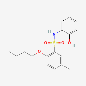 molecular formula C17H21NO4S B1180991 2-butoxy-N-(2-hydroxyphenyl)-5-methylbenzenesulfonamide 