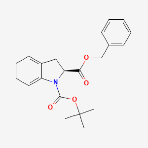 (S)-Benzyl N-Boc-2,3-dihydro-indole-2-carboxylate