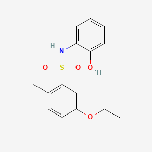 molecular formula C16H19NO4S B1180994 5-ethoxy-N-(2-hydroxyphenyl)-2,4-dimethylbenzenesulfonamide 