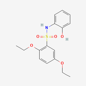 molecular formula C16H19NO5S B1180995 2,5-diethoxy-N-(2-hydroxyphenyl)benzenesulfonamide 