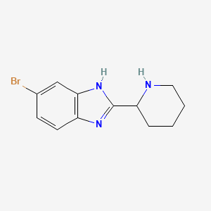 5-Bromo-2-(piperidin-2-yl)-1H-benzo[d]imidazole