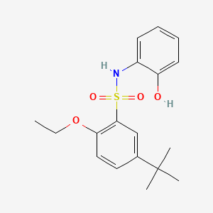 molecular formula C18H23NO4S B1180998 5-tert-butyl-2-ethoxy-N-(2-hydroxyphenyl)benzenesulfonamide 