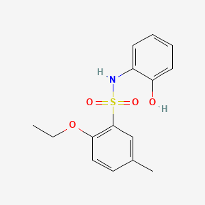 molecular formula C15H17NO4S B1181001 2-ethoxy-N-(2-hydroxyphenyl)-5-methylbenzenesulfonamide 