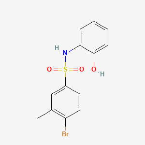 molecular formula C13H12BrNO3S B1181004 4-bromo-N-(2-hydroxyphenyl)-3-methylbenzenesulfonamide 