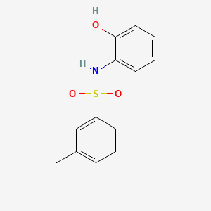 molecular formula C14H15NO3S B1181009 N-(2-hydroxyphenyl)-3,4-dimethylbenzenesulfonamide 