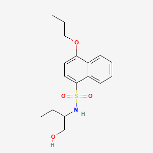 N-(1-hydroxybutan-2-yl)-4-propoxynaphthalene-1-sulfonamide