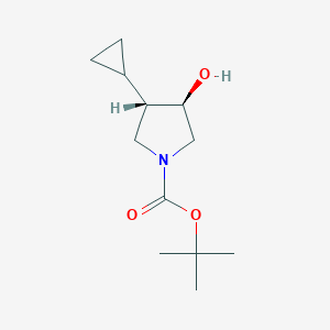 trans-tert-Butyl 3-cyclopropyl-4-hydroxypyrrolidine-1-carboxylate