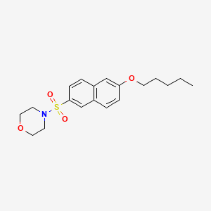 molecular formula C19H25NO4S B1181016 6-(4-Morpholinylsulfonyl)-2-naphthyl pentyl ether 