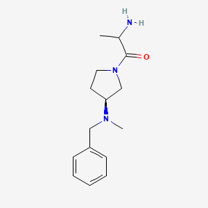 2-amino-1-[(3S)-3-[benzyl(methyl)amino]pyrrolidin-1-yl]propan-1-one