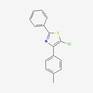 molecular formula C16H12ClNS B11810233 5-Chloro-2-phenyl-4-(p-tolyl)thiazole 