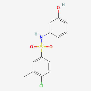 4-chloro-N-(3-hydroxyphenyl)-3-methylbenzenesulfonamide
