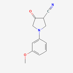 1-(3-Methoxyphenyl)-4-oxopyrrolidine-3-carbonitrile