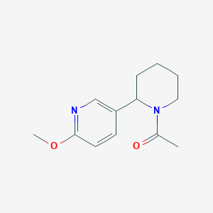 1-(2-(6-Methoxypyridin-3-yl)piperidin-1-yl)ethanone