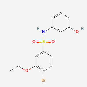 4-bromo-3-ethoxy-N-(3-hydroxyphenyl)benzenesulfonamide