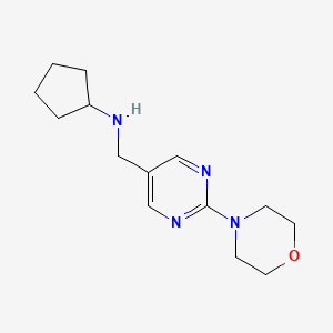 N-((2-Morpholinopyrimidin-5-yl)methyl)cyclopentanamine