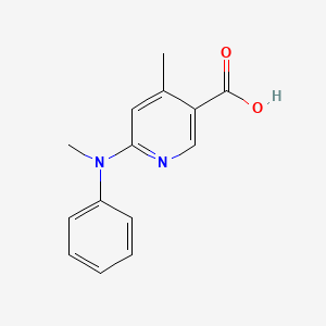 4-Methyl-6-(methyl(phenyl)amino)nicotinic acid