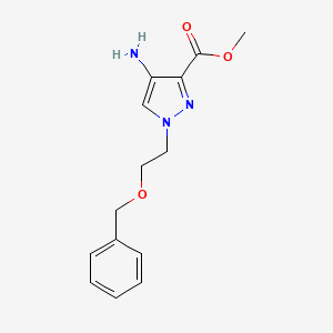 Methyl 4-amino-1-(2-(benzyloxy)ethyl)-1H-pyrazole-3-carboxylate