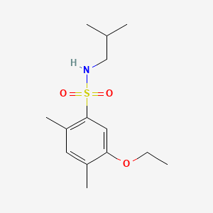 molecular formula C14H23NO3S B1181049 5-ethoxy-N-isobutyl-2,4-dimethylbenzenesulfonamide 