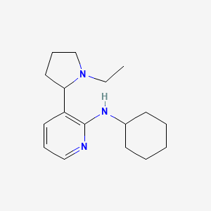 N-Cyclohexyl-3-(1-ethylpyrrolidin-2-yl)pyridin-2-amine