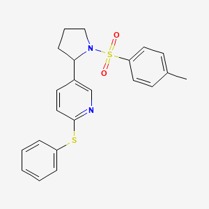 2-(Phenylthio)-5-(1-tosylpyrrolidin-2-yl)pyridine